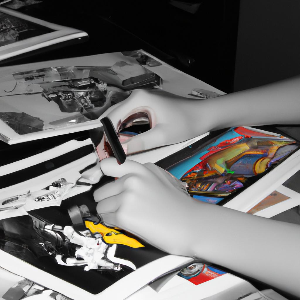 Person coloring comic book artwork